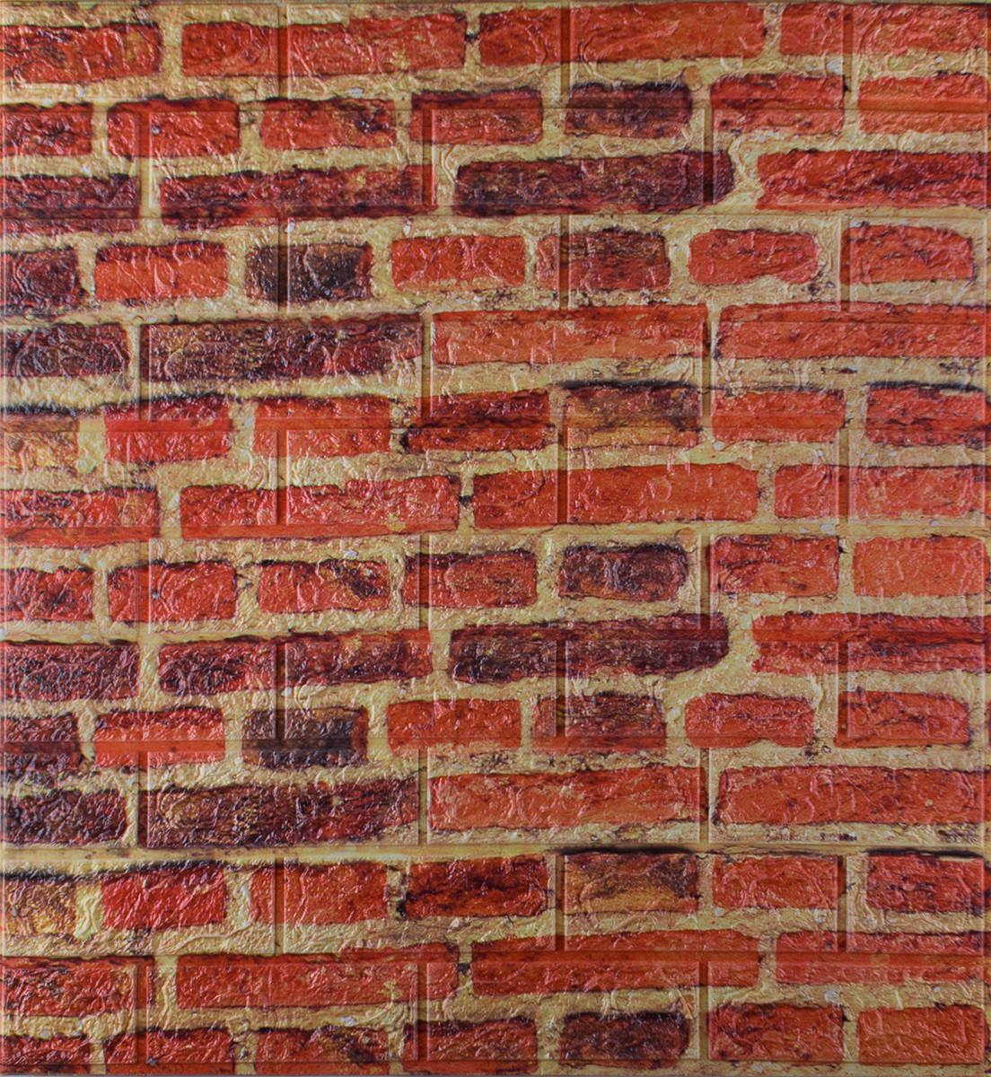 3D-панель самоклеящаяся Кирпич 700x770x5 мм Натуральный (044-5)