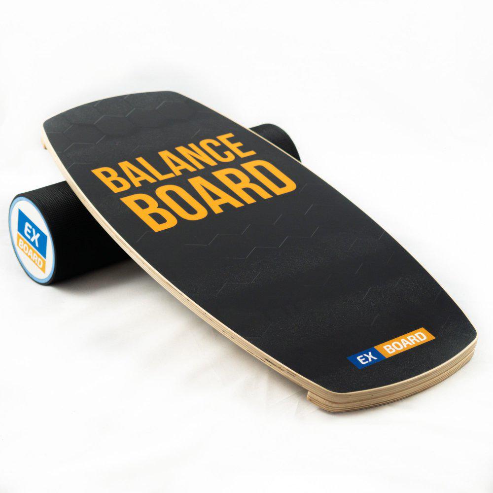 Балансборд Ex-board 3D чорний валик 13 см у гумі (ex62) - фото 2
