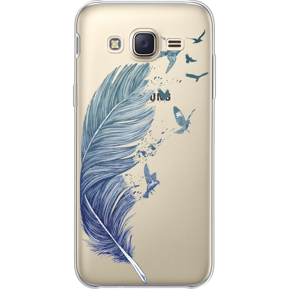 Чехол BoxFace Samsung J500H Galaxy J5 Feather Прозрачный силикон (25242-cc38-25242)