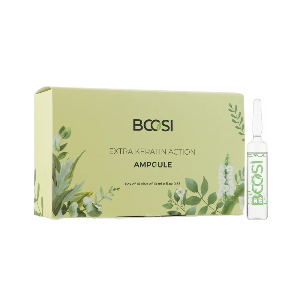 Ампули відновлювальні для волосся KLERAL System Bcosi Extra Keratin Action Ampoules 10х10 мл