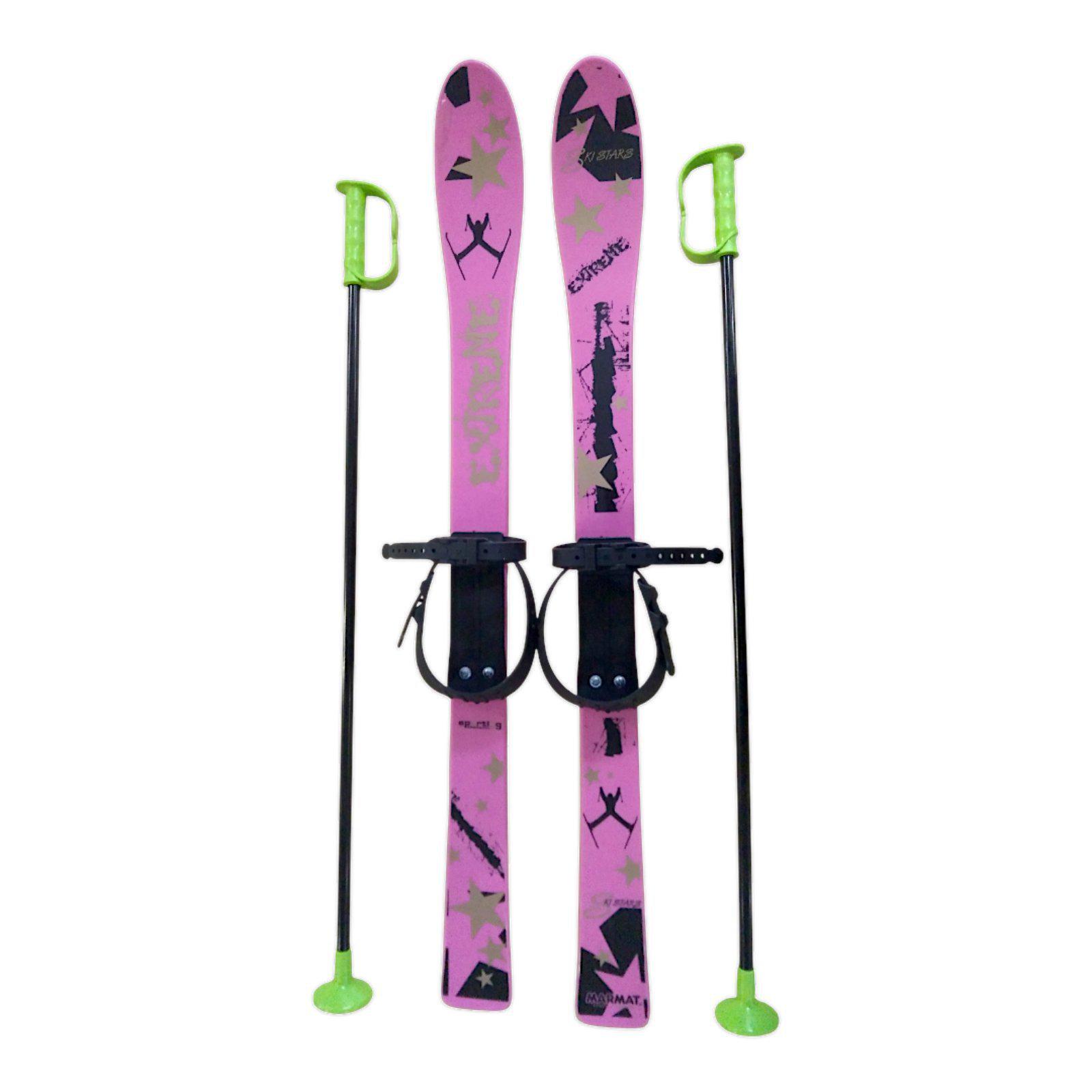 Набір лижний дитячий Marmat 90 см Рожевий (11275) - фото 2 Набір лижний дитячий Marmat 90 см Рожевий (11275) - фото 2
