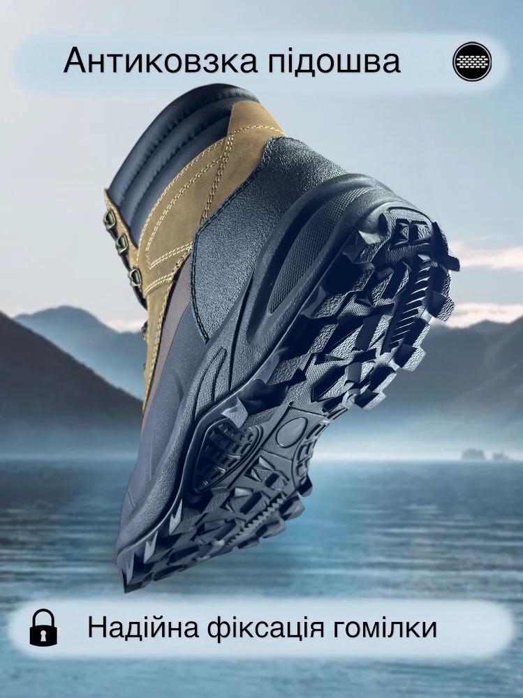 Чоловічі черевики високі VHG K3 з Waterproof р. 45 29,5 см Brown - фото 3 Чоловічі черевики високі VHG K3 з Waterproof р. 45 29,5 см Brown - фото 3