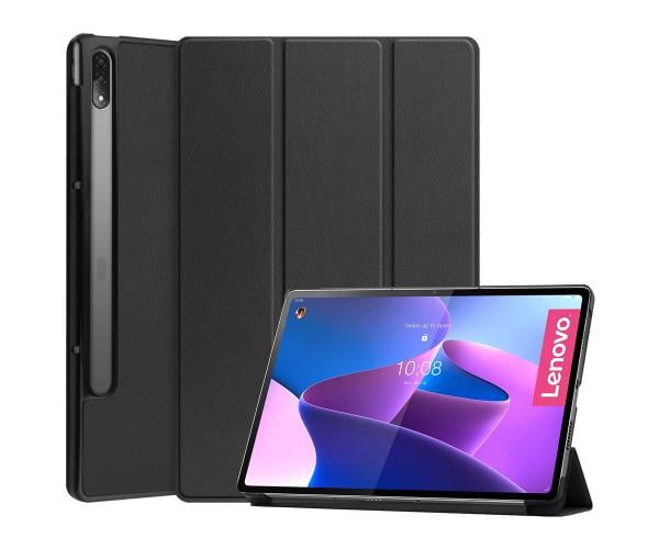 Чехол-книга Custer Magnet Flip Cover для Lenovo Tab P12 Pro Черный - фото 1 Чехол-книга Custer Magnet Flip Cover для Lenovo Tab P12 Pro Черный - фото 1
