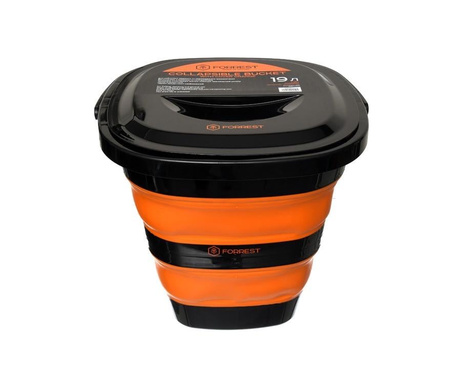 Ведро складной с крышкой Forrest силиконовое 19 л (2653967897) Ведро складной с крышкой Forrest силиконовое 19 л (2653967897)
