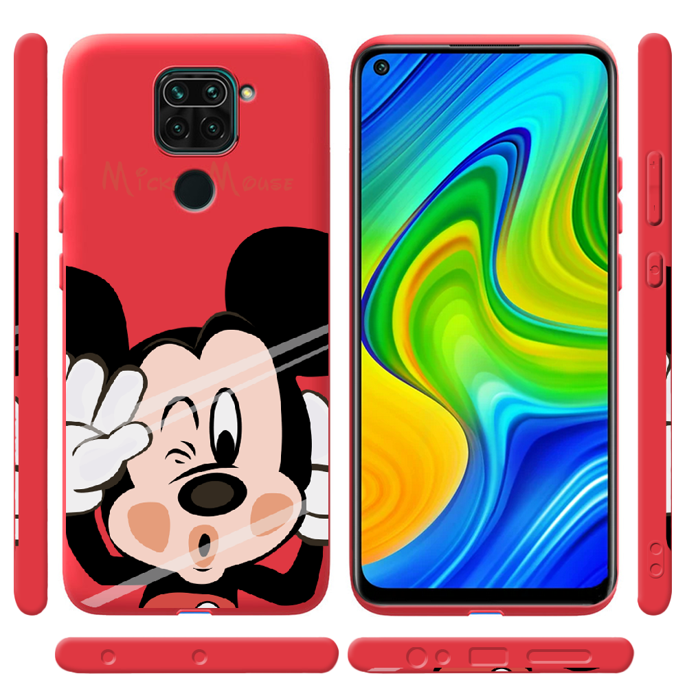 Чехол с рисунком Boxface Xiaomi Redmi Note 9 Mister M Красный силикон (39801-cc58-41193) - фото 2