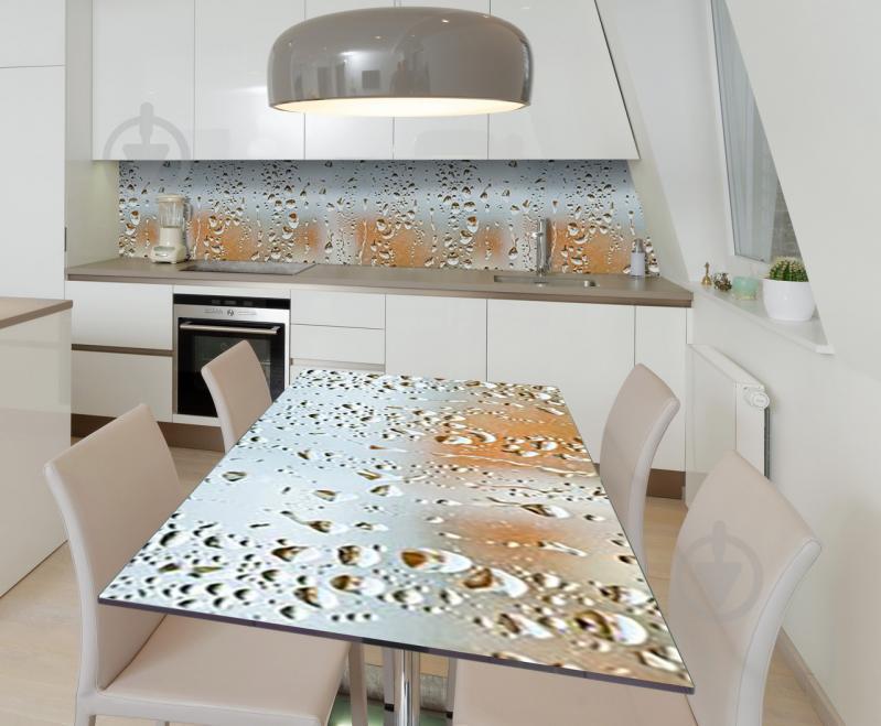 Наклейка виниловая на стол Zatarga "Мокрое стекло" 650х1200 мм Наклейка виниловая на стол Zatarga "Мокрое стекло" 650х1200 мм