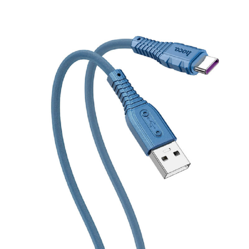 Кабель HOCO USB Type-A-USB Type-C Nano silicone X67 5 A 1,2 м Blue (546441) Кабель HOCO USB Type-A-USB Type-C Nano silicone X67 5 A 1,2 м Blue (546441)