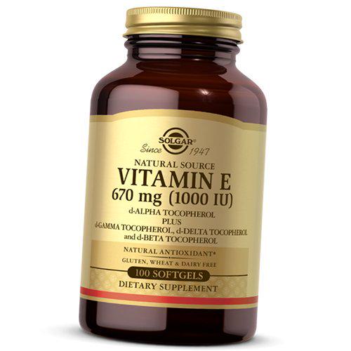 Витамин Е Vitamin E 1000 100 капс. (36313221)