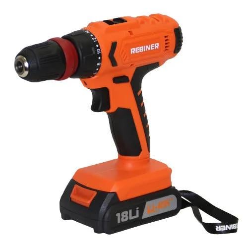 Шуруповерт аккумуляторный Rebiner RAD-18LiSL SPEED LOCK DFR 18 В 30 Нм 2 скорости 2 АКБ/кейс (3020953140)