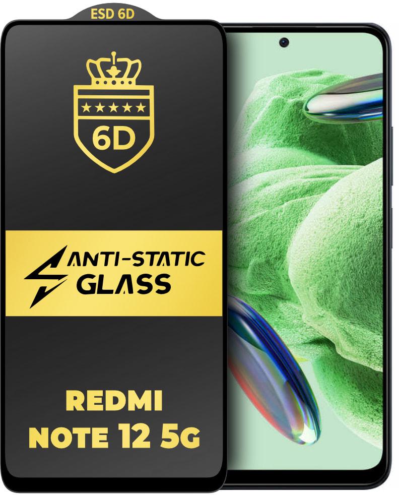 Стекло защитное 6D Anti-Static Xiaomi Redmi Note 12 5G Glass Shield (34223)