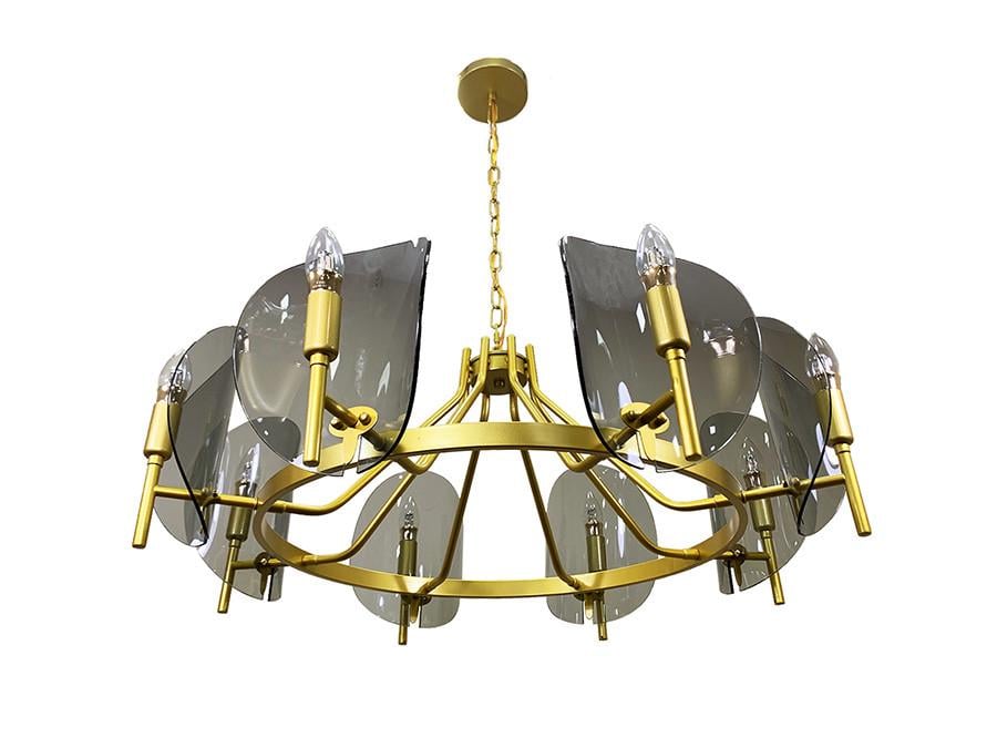 Люстра Levistella 756LPR0032-8 GD+BK на 8 плафонов Золотой (1887932512)