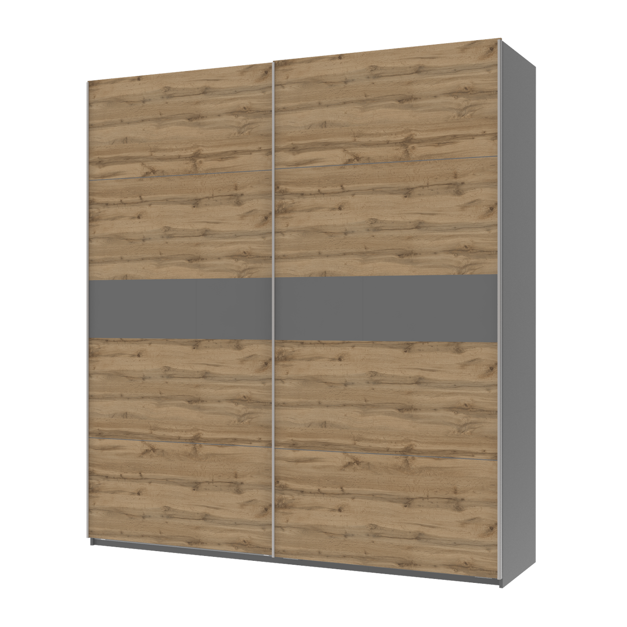 Шкаф-купе двухдверный Doros G-Caiser 220х60х240 см Графит/Тахо (DRS-011003)