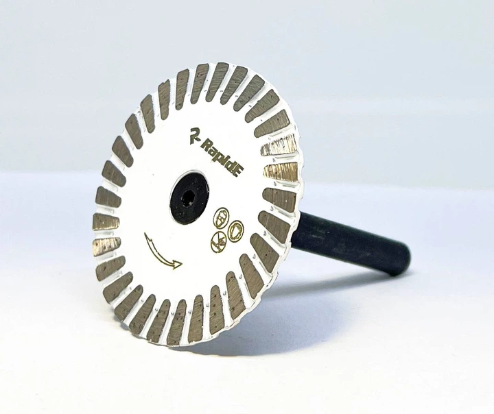 Диск алмазний міні RapidE Turbo Blade 55ммх8 мм на дриль для чищення клею з під СВП