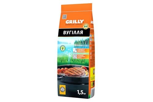 Уголь древесный Grilly 1,5кг