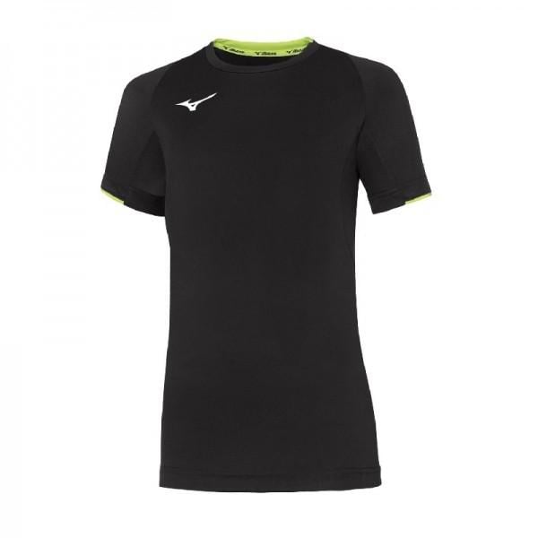 Футболка дитяча Mizuno Jr Core SS Tee 116 см Чорний/Жовтий (32EA7401-09 116)