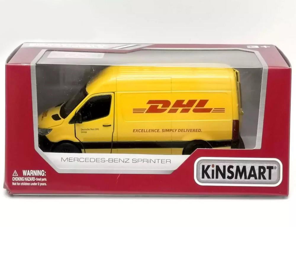 Іграшкова машинка металева Mercedes-Benz Sprinter DHL Edition Жовтий (28443357) - фото 8 Іграшкова машинка металева Mercedes-Benz Sprinter DHL Edition Жовтий (28443357) - фото 8