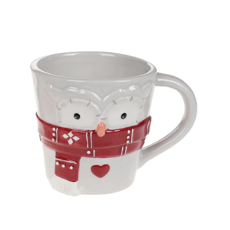 Кружка керамическая BonaDi Мудрая сова 500 мл Серый (834-314)