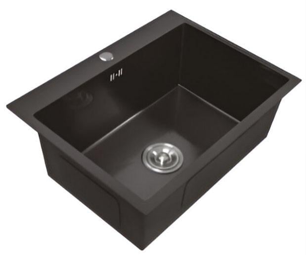 Мойка для кухни Luminex LX6045 Handmade нержавеющая сталь 3/1 мм 600х450х210 Черный (EA-LX6045-3/1-210B)