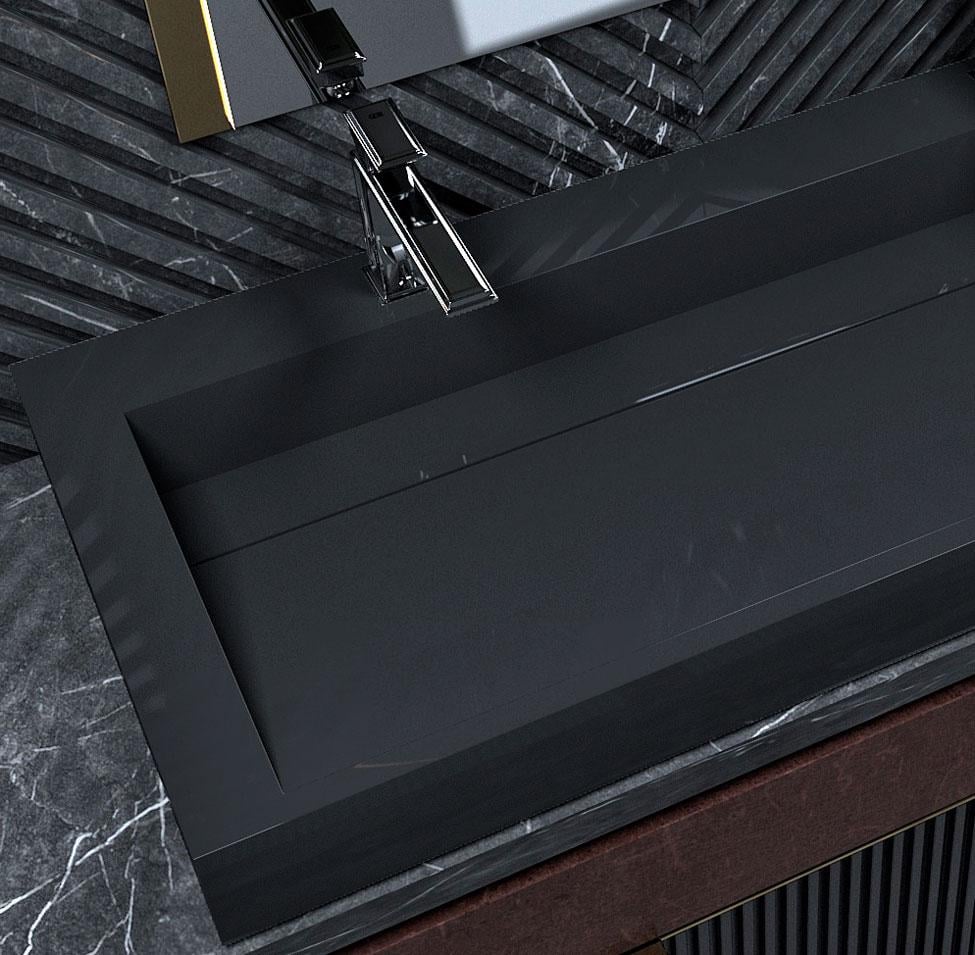 Умивальник накладний Status Boho 120 Black (636) - фото 8