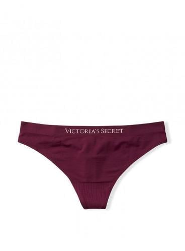 Трусики стринги Victoria's Secret Seamless S Бордовый (23890616)