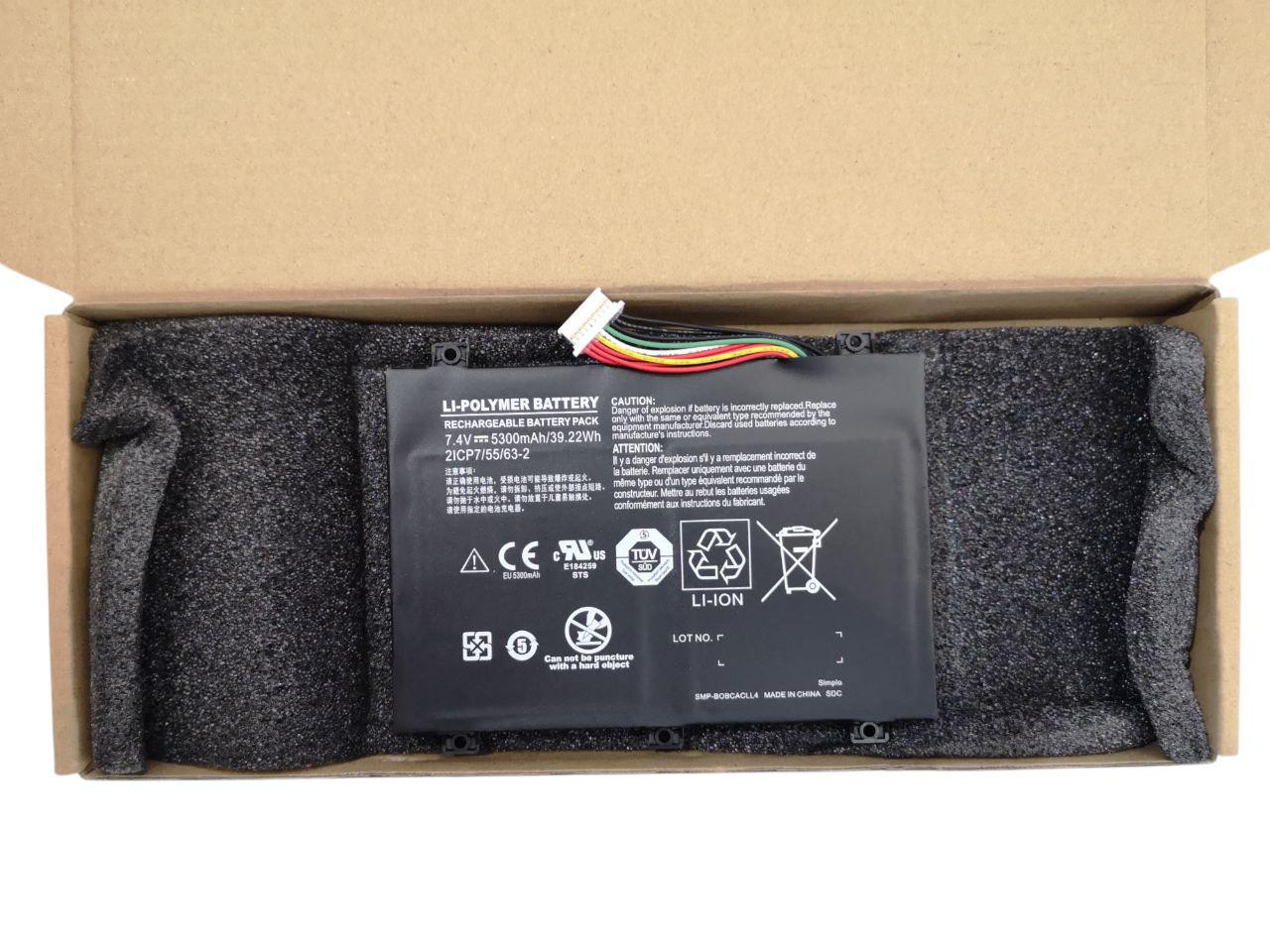 Аккумулятор для Xplore XLATE B10 Rugged Tablet/ix101b1/ix101b2/SMP-BOBCACLL4 5300 mAh 39,22Wh (000012233)
