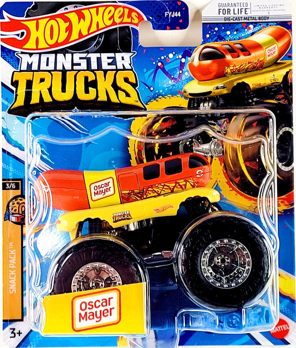 Машинка-внедорожник Hot Wheels Monster truckScale Oscar Mayer 3/6 Snack Pack 1:64 (12948158)