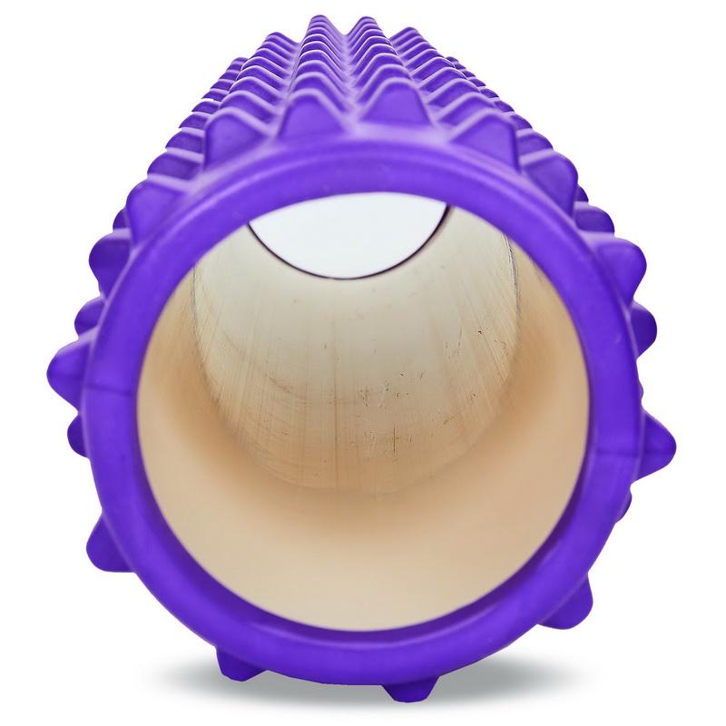 Роллер для йоги и пилатеса SP-Sport Grid Rumble Roller FI-6280 61 см Фиолетовый (NA004327) - фото 3