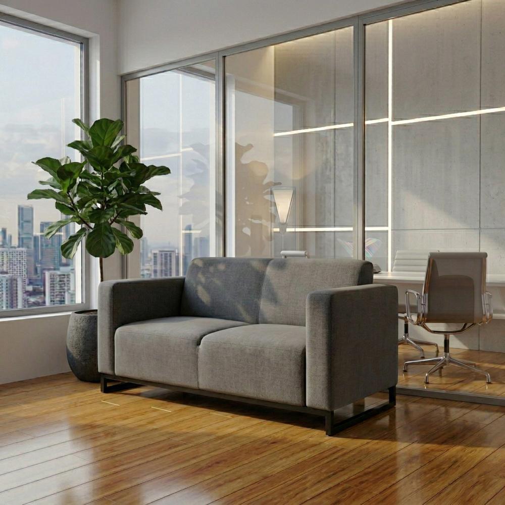 Диван Kansas Soft металлический каркас 150х75х88 см Graphite (rich_sofa_00325)