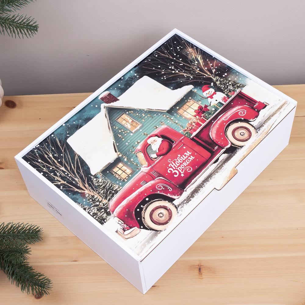 Коробка прямоугольная пикап 36 см (5589-11)