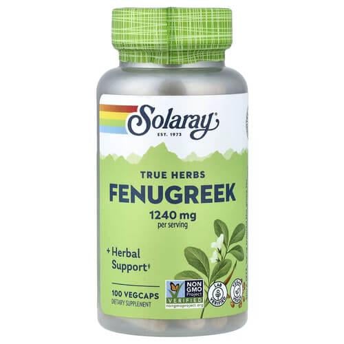 Добавка Solaray Fenugreek 620 мг 100 VegCaps (SOR-01270)