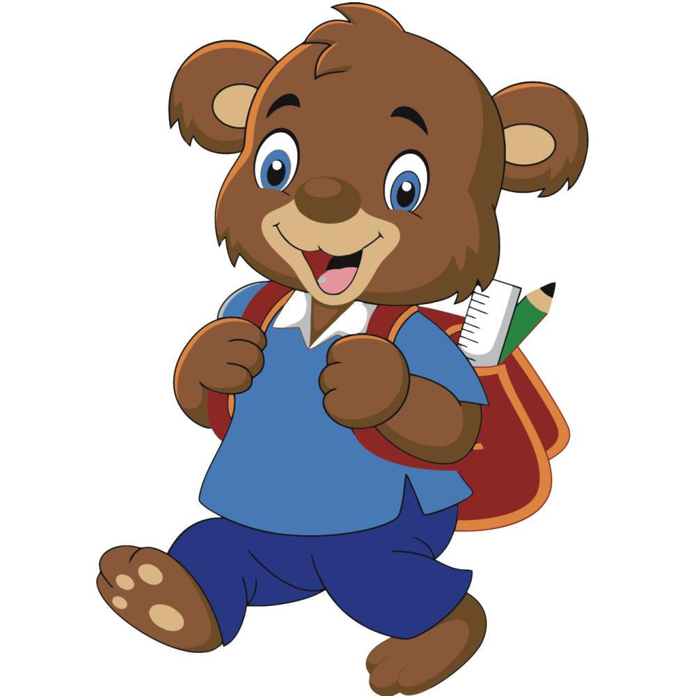 Картина по номерам Strateg Мишка с рюкзаком 30x30 см (ES093)