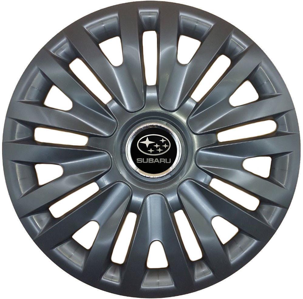 Колпаки с логотипом SJS Subaru 412 R16 4 шт. Черный (31005833)