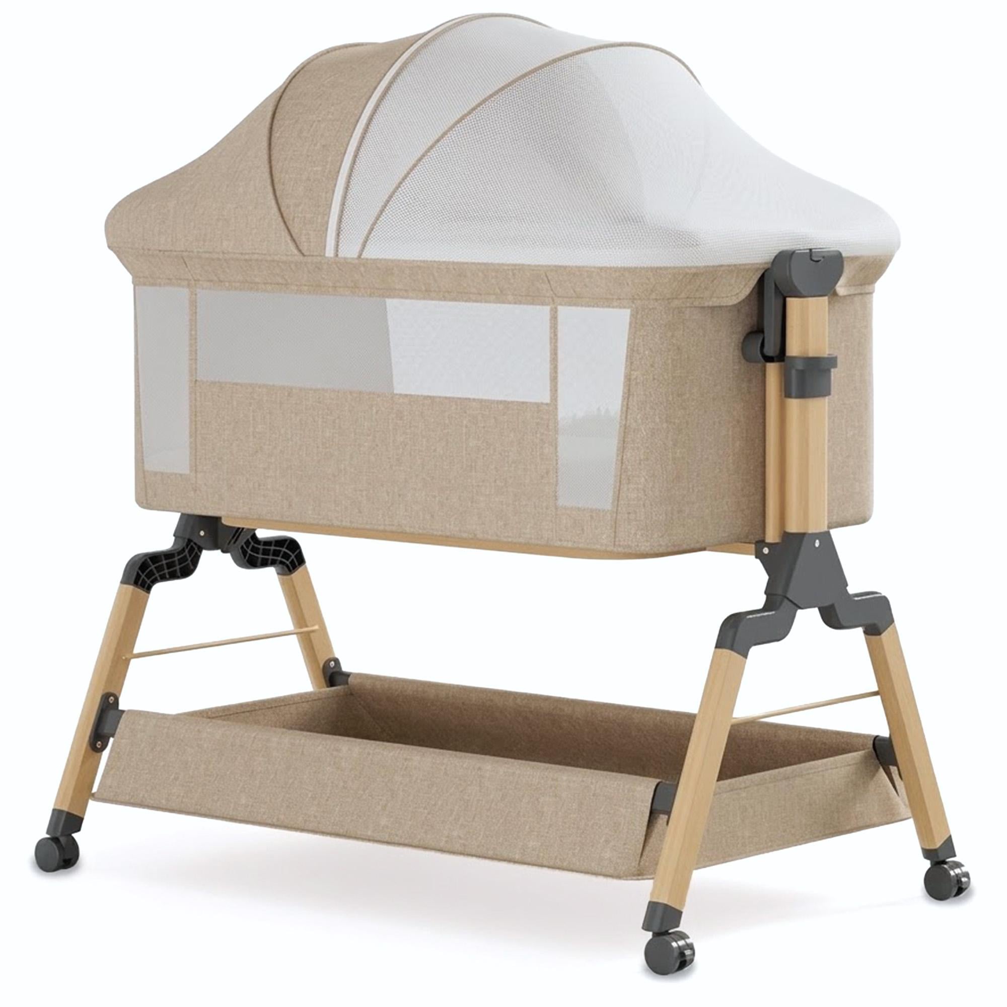 Дитяче ліжко Lumpurini Sonnella 4-в-1 з функцією колиски та нахилом дна (658p)