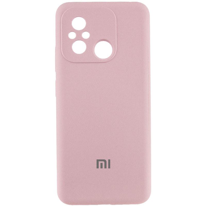 Противоударный чехол Silicone Cover Lakshmi Full Camera (AAA) with Logo для Xiaomi Redmi 12C Розовый / Pink Sand