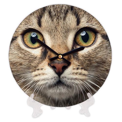 Часы настенные круглые Presentville Кот 18 см (CH18 P 15S121)