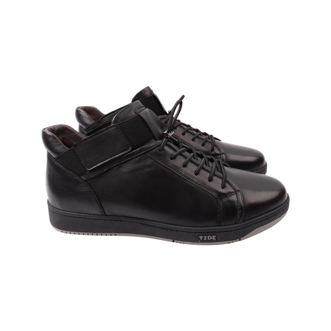 Ботинки мужские Lido Marinozi из кожи р. 45 Черный (244-22ZHC)