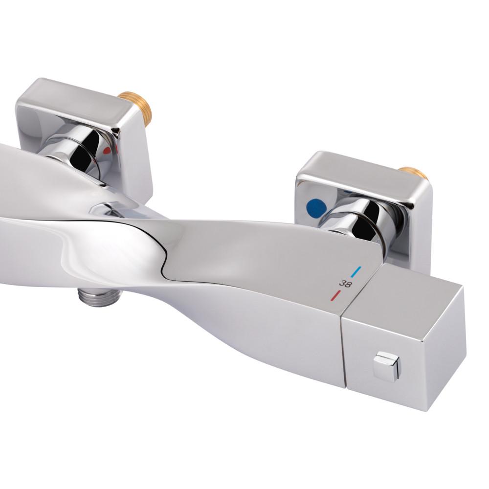 Змішувач для душу Qtap Zkrouceny QTZKR40T105C термостатичний Chrome (2553560472) - фото 4