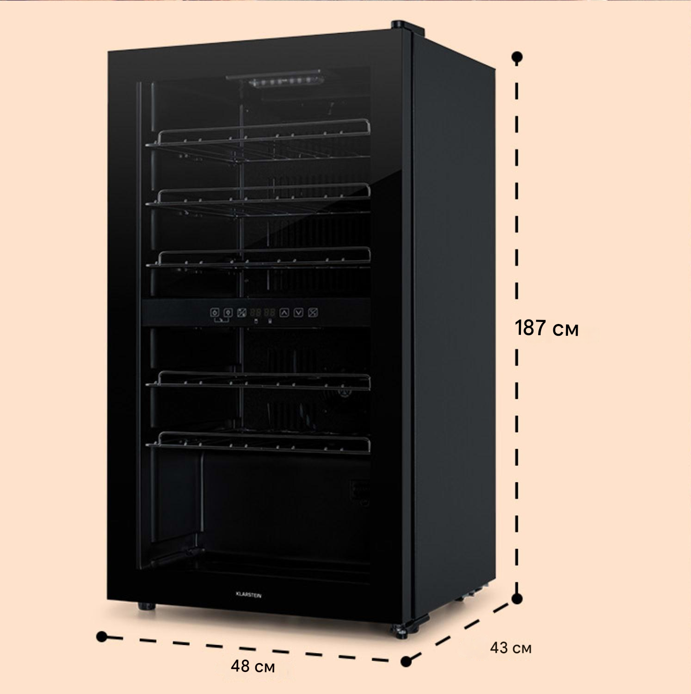 Винный холодильник KLARSTEIN Shiraz 29 Duo 80 л 29 бутылок (10035846) - фото 6