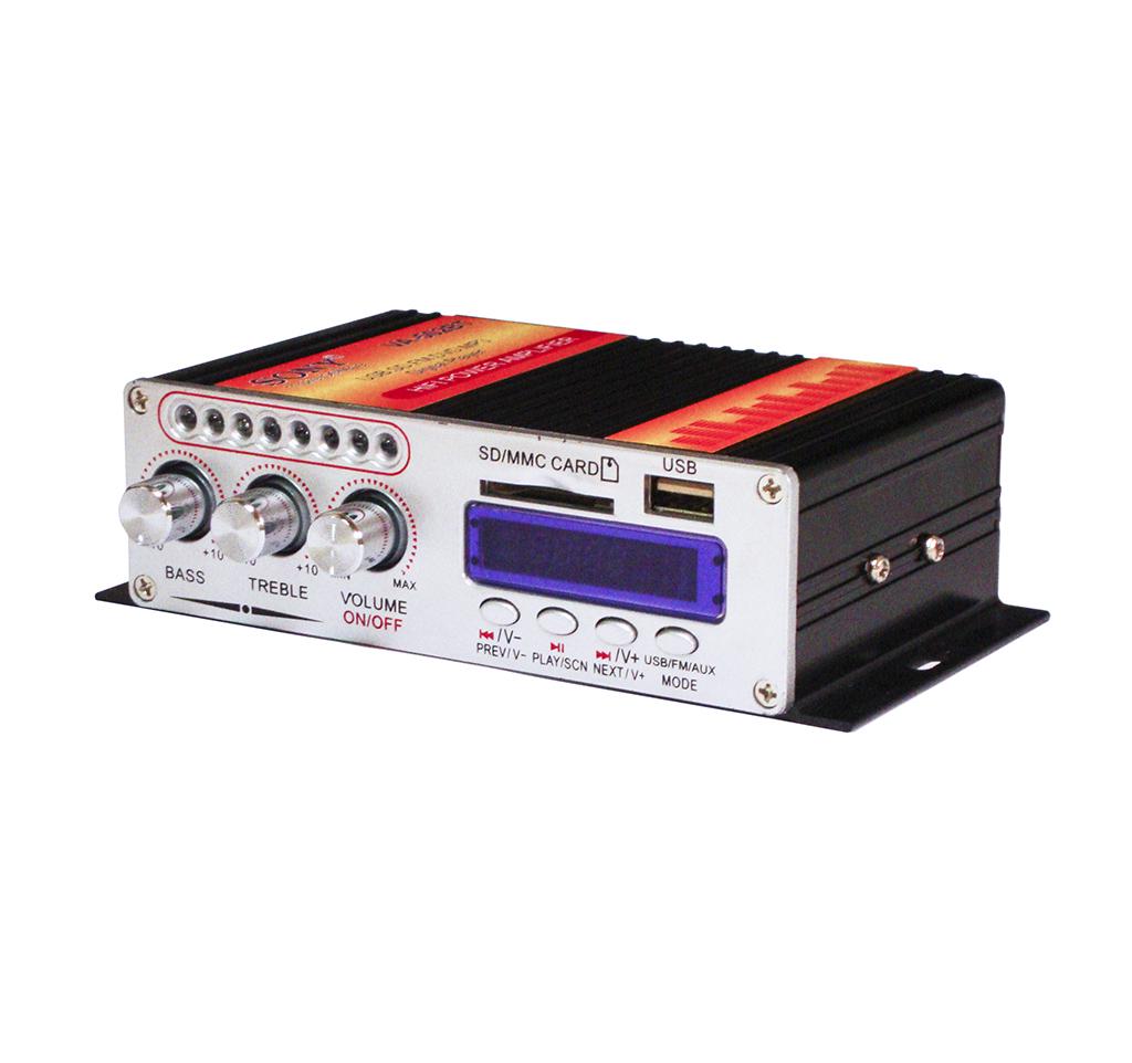 Підсилювач звуку UKC VA-502BT в авто (30502) - фото 2 Підсилювач звуку UKC VA-502BT в авто (30502) - фото 2