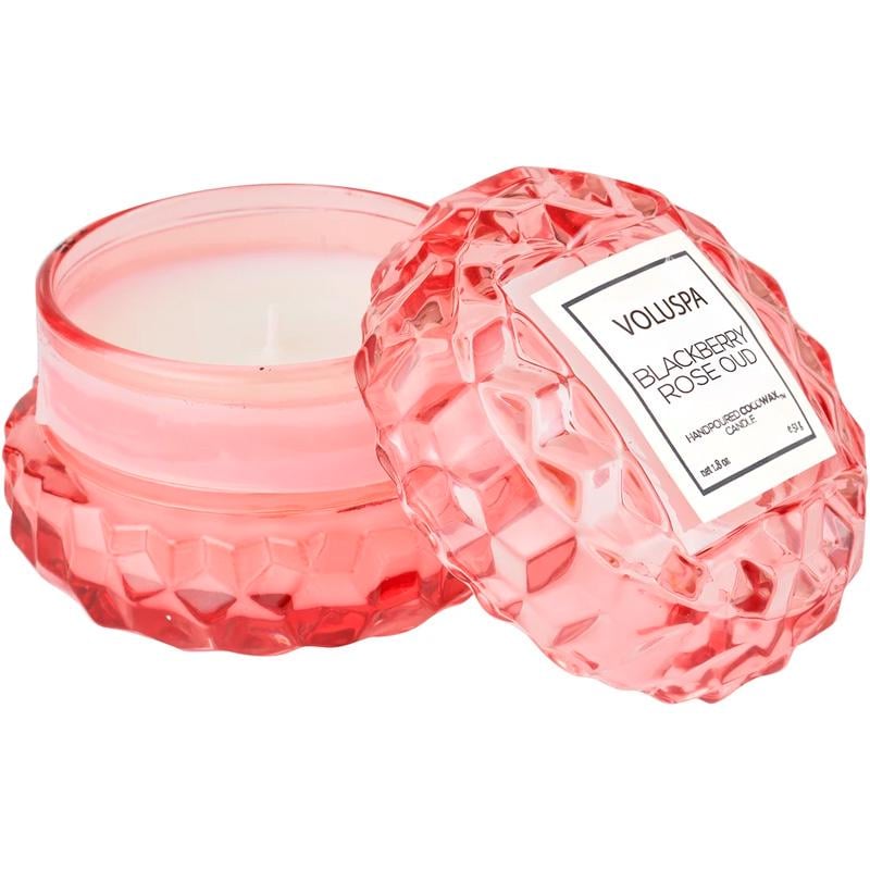 Свеча ароматическая Voluspa Roses Blackberry Rose Oud 51 г макарон (111000746)