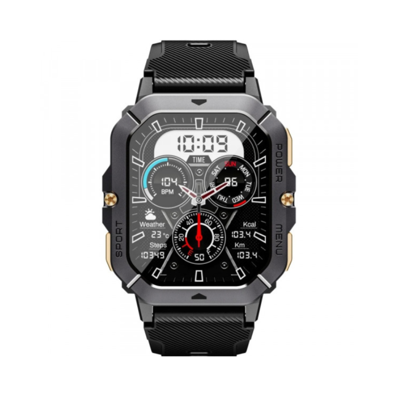 Смарт-годинник Oukitel BT101 з AMOLED-екраном та Bluetooth-дзвінками (JL7012F6) - фото 2
