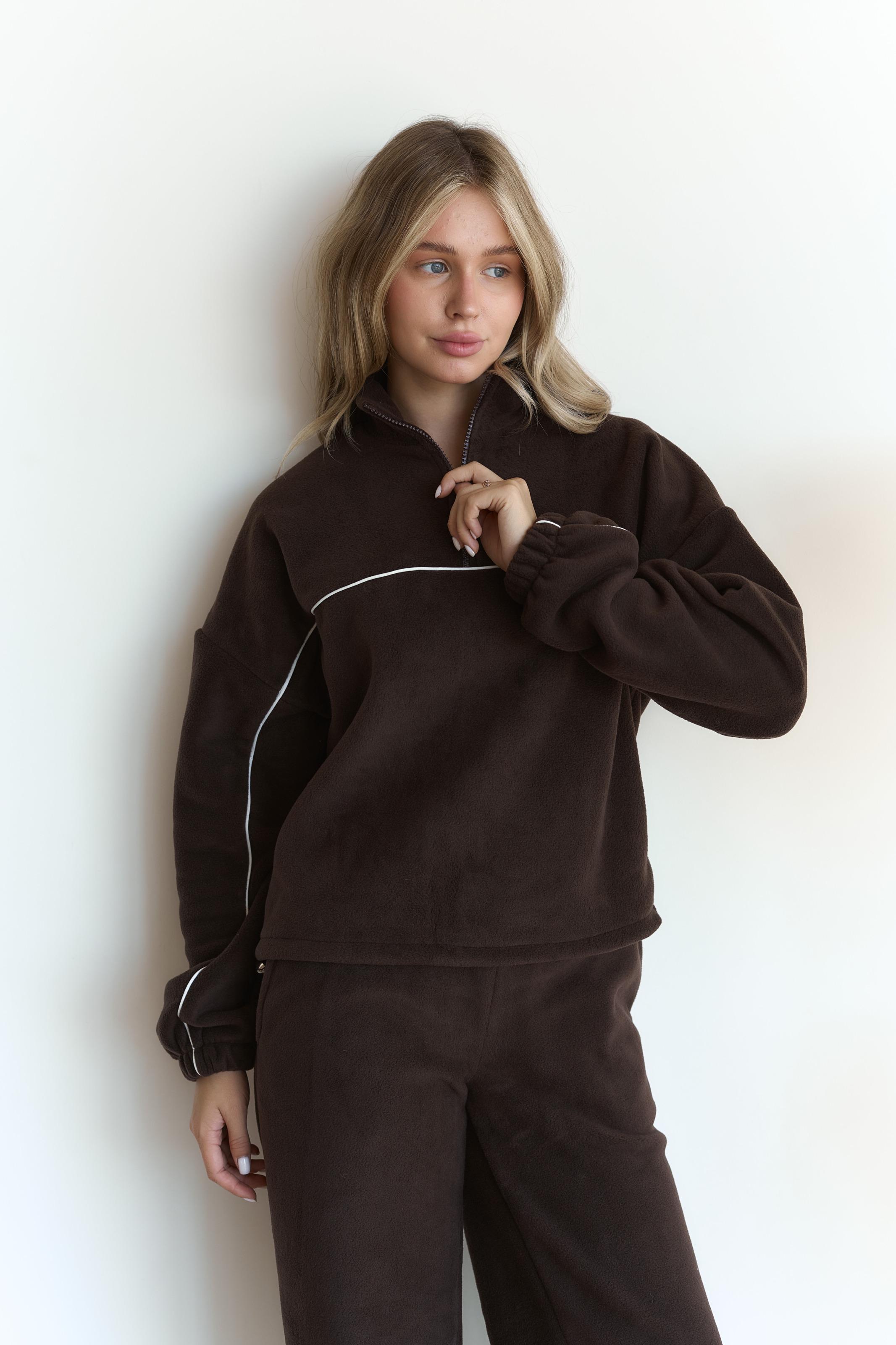 Костюм флісовий FLOW S/M Шоколадний (10103SM)