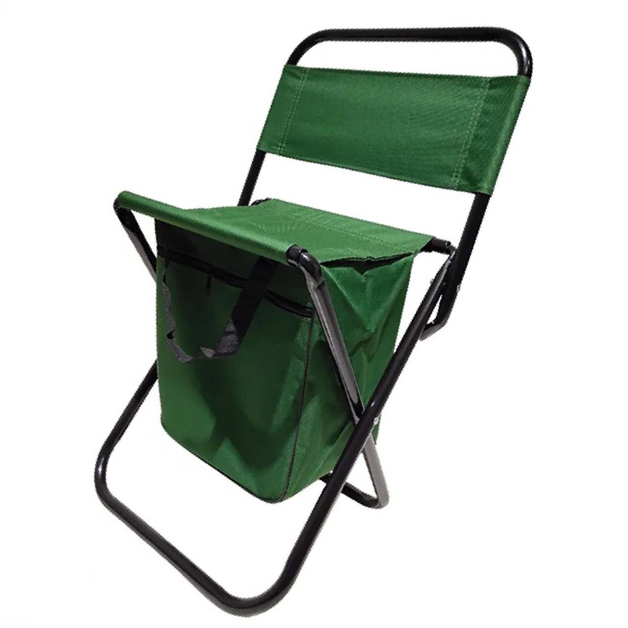 Стілець розкладний туристичний з кишенею кенгуру 27х22х51 см Green Стілець розкладний туристичний з кишенею кенгуру 27х22х51 см Green