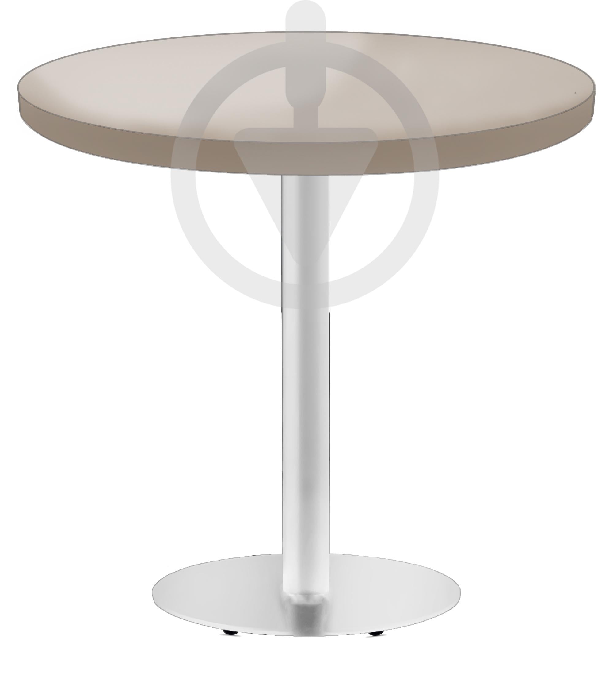 Стол кухонный круглый MebliRoMax Round 60 см Loft Кашемир/Белый