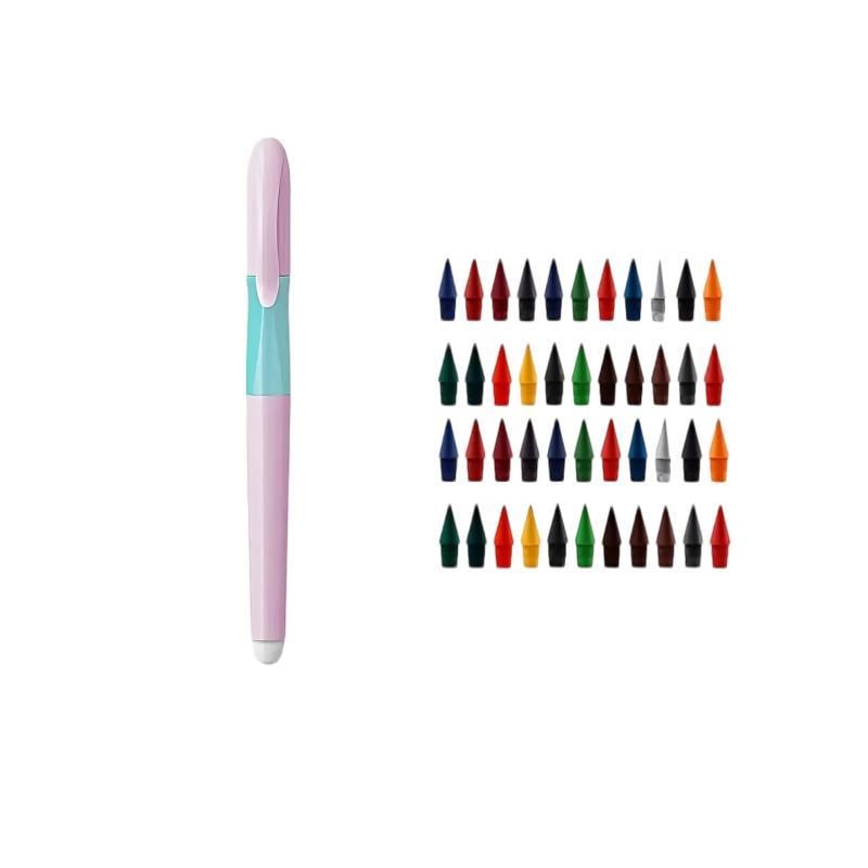 Олівець з 44 різнокольоровими наконечниками та гумкою на корпусі Рожевий (2610823758) Олівець з 44 різнокольоровими наконечниками та гумкою на корпусі Рожевий (2610823758)