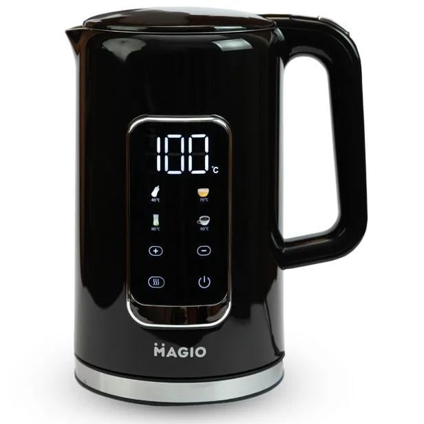 Чайник-термос электрический Magio МG-511 двухслойный 1,7 л 1850 Вт Черный (iz16832)