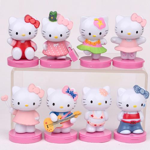 Набор мини-фигурок Hello Kitty ПВХ 8 шт. 6 см