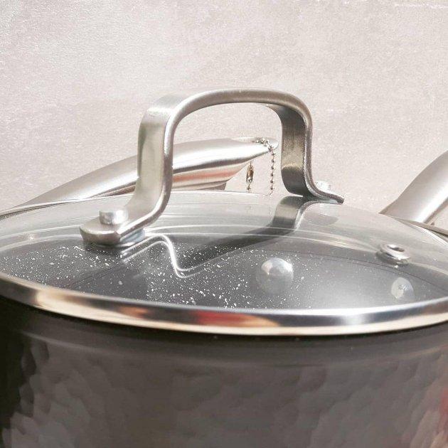 Ківш Edenberg 1,8 л з мармуровим антипригарним покриттям і кришкою (EB-3674) - фото 2 Ківш Edenberg 1,8 л з мармуровим антипригарним покриттям і кришкою (EB-3674) - фото 2