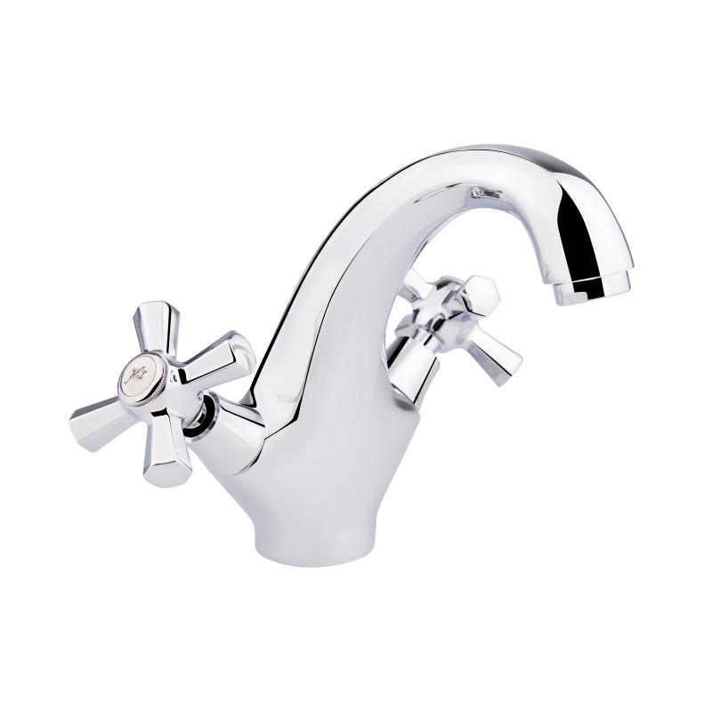 Смеситель для умывальника Q-tap Liberty QTLIBCRM161 двухвентильный Хром (46981)