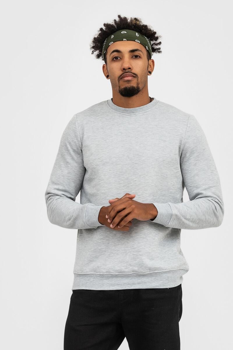 Світшот утеплений RAY BASIC U0301 UNISEX XS Сірий меланж